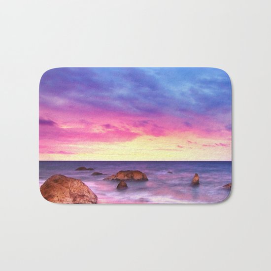 Sunrise over the Ocean Beach Bath Mat