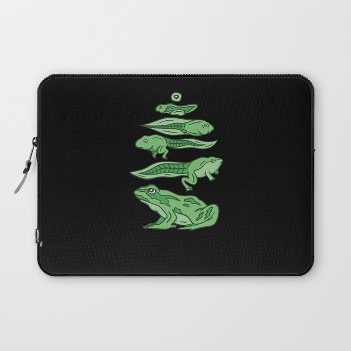 Frog Evolution The Emergence Of A Frog Laptop Sleeve