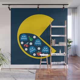 Pac Man Wall Murals For Any Decor Style Society6