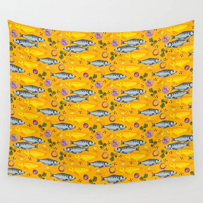 food fish Wall Tapestry