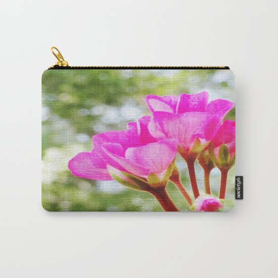 Pink FlOWERS Carry-All Pouch