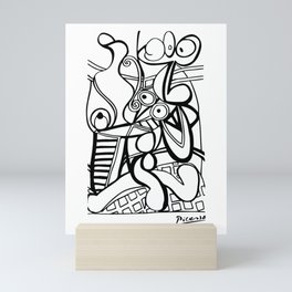 Picasso - Large still life with pedestal, Grande nature morte au guéridon Artwork Mini Art Print