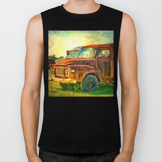 Old Rusty Bedford Truck Biker Tank