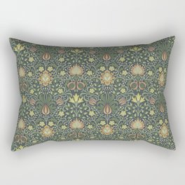 Persian by William Morris - green Rectangular Pillow