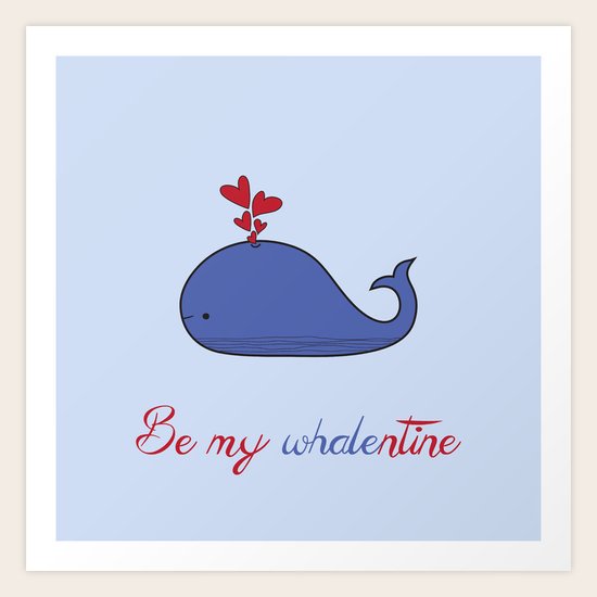 Whalentine Art Print