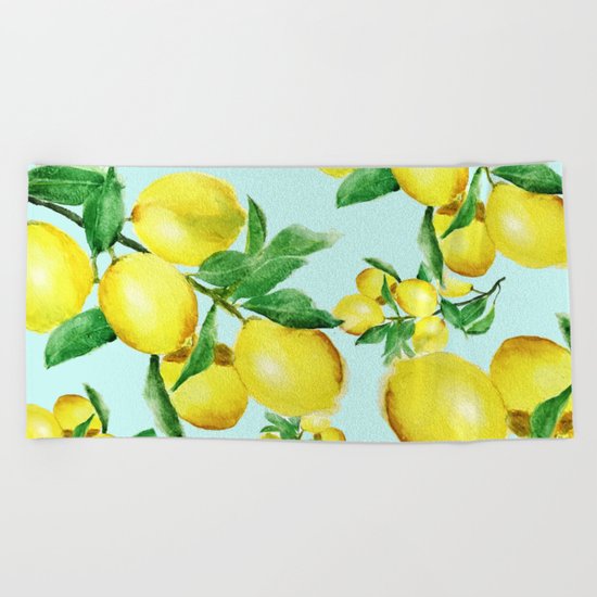 lemon 2 Beach Towel