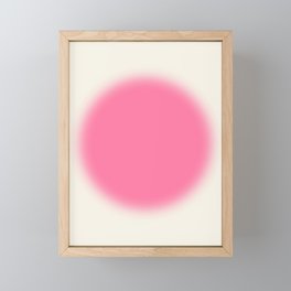 Abstraction_GEOMETRIC_PINK_CHERRY_BLOSSOM_POP_ART_0602B Framed Mini Art Print