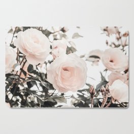 Pastel Pink Roses Cutting Board