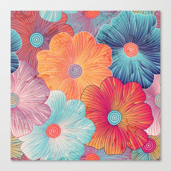 Big flowers Canvas Print