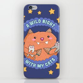 A Wild Night....with my Cats iPhone Skin