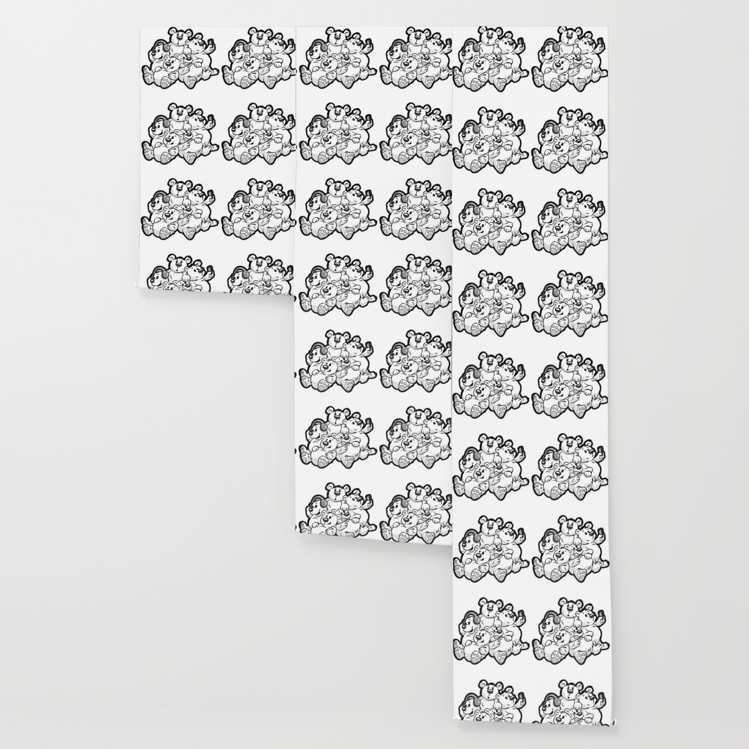 Pile Of Cute Ice Bear Babies Cartoon Polar Bear Wallpaper By Moonpie90