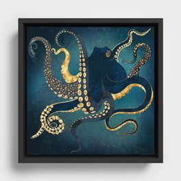 Metallic Octopus IV Framed Canvas