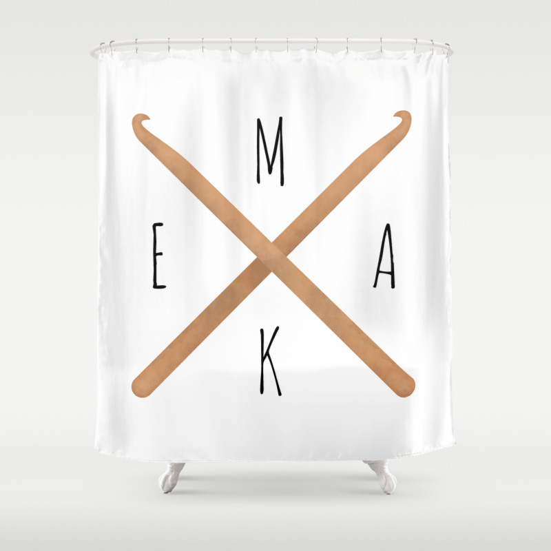 Make Crochet Hooks Shower Curtain By Avenger Society6