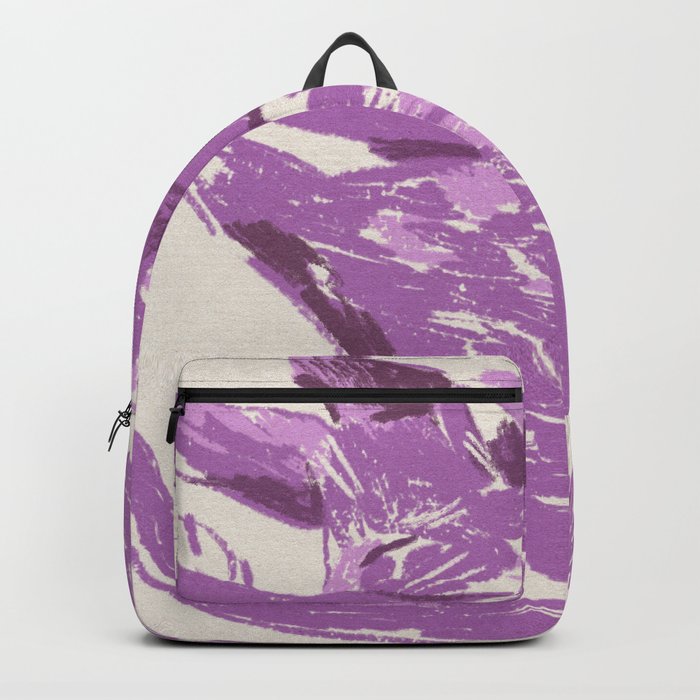 Purple Sleepy Cat Backpack