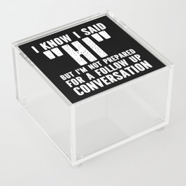Funny Introvert Saying Acrylic Box