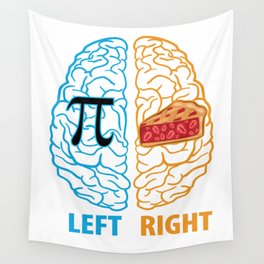 Left Brain Right Brain Pi Wall Tapestry