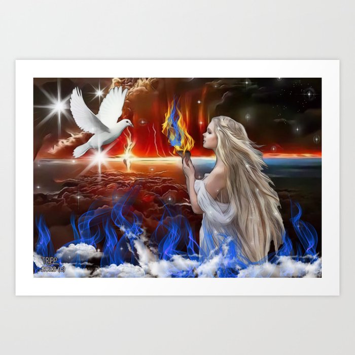 The Fire of the Spirit is Alive Art Print