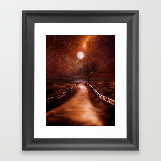 The cosmic touch Framed Art Print