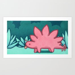 Stegosaurus Blep Art Print