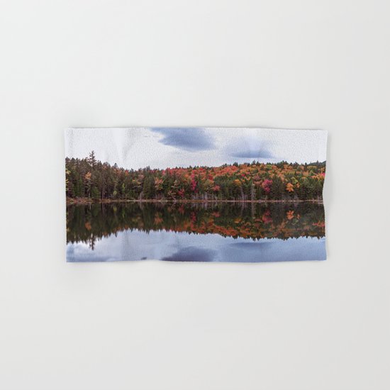 Autumn reflection Panorama Hand & Bath Towel