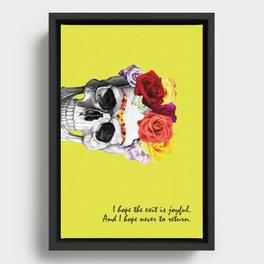 Frida's Last Quote Framed Canvas