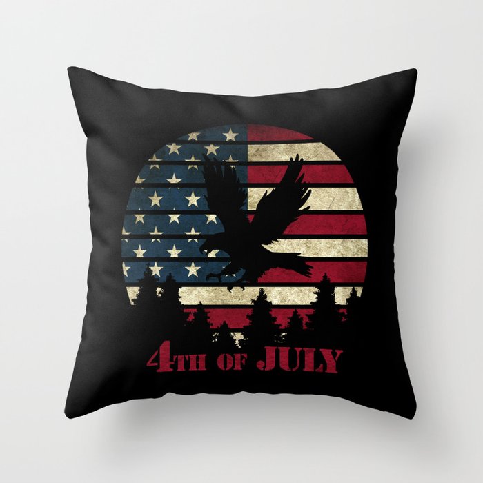 4th of July - Independence Day Throw Pillow