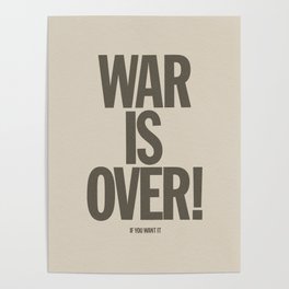 War Is Over (Sephia) Poster