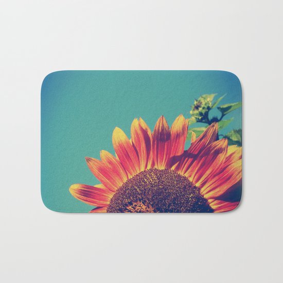 Summer Sunflower Bath Mat