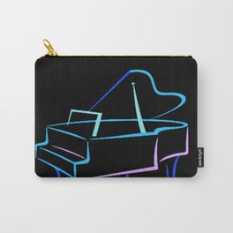 Blue Abstract Grand Piano Carry-All Pouch