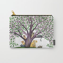 Laurel Whimsical Cats in Tree with Dog Carry-All Pouch