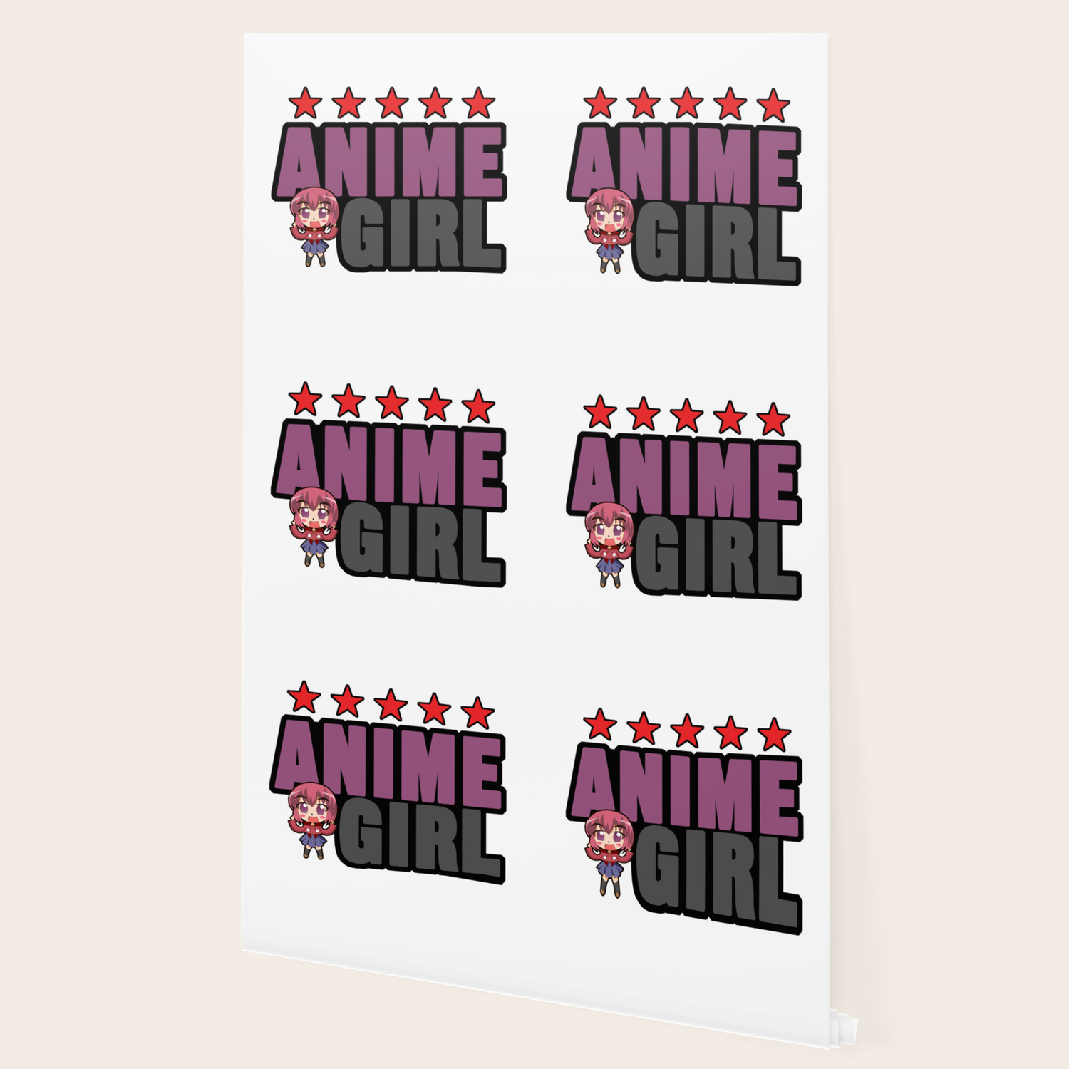 Anime Girl Level Up Stars Computer Gamers Gaming Videogames Play Gift Wallpaper By Tomgiant Society6