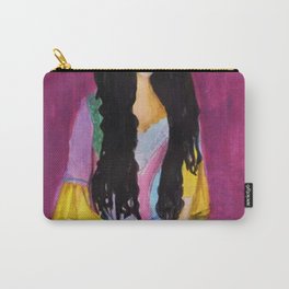 thinking Carry-All Pouch | Painting, Thinking, Abstract, Acrylic, Acrylicpainting, Paperpainting, Purple 