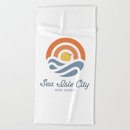 Sea Isle City Sunset Beach Towel