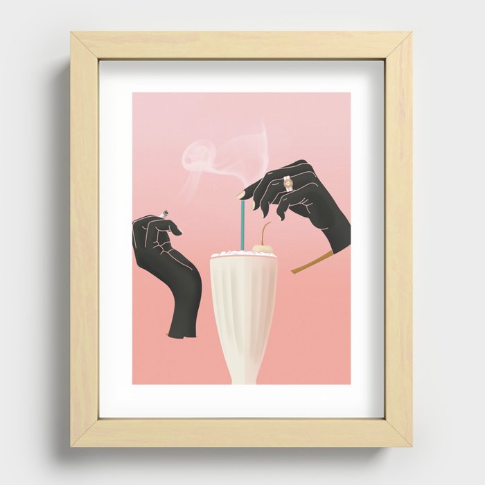 Five-Dollar Milkshake Recessed Framed Print