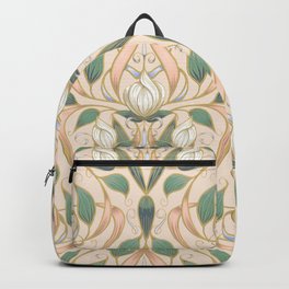 Art Nouveau Lone Blossom - Blush Backpack