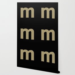letter M (Sand & Black) Wallpaper