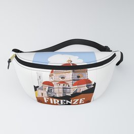 1930 ITALY Florence Firenze Travel Poster Fanny Pack