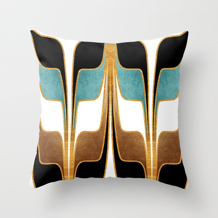 Teal and best sale gold throw