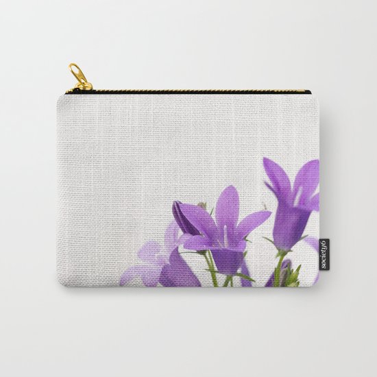 PURPLE FLOWERS - Bellflowers #2 #decor #art #society6 Carry-All Pouch