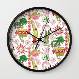 Motel Kitsch Wall Clock