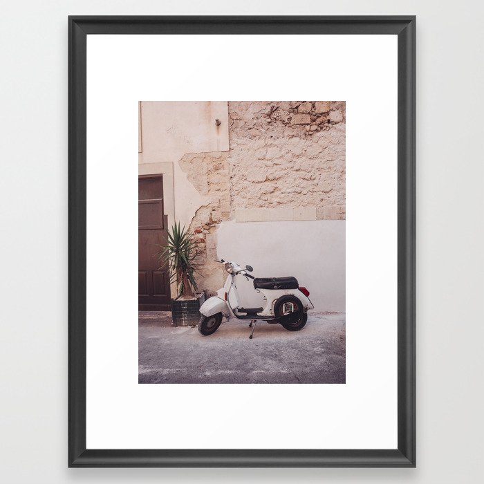 Italian Motorbike Framed Art Print