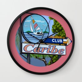 Club Caribe Wall Clock