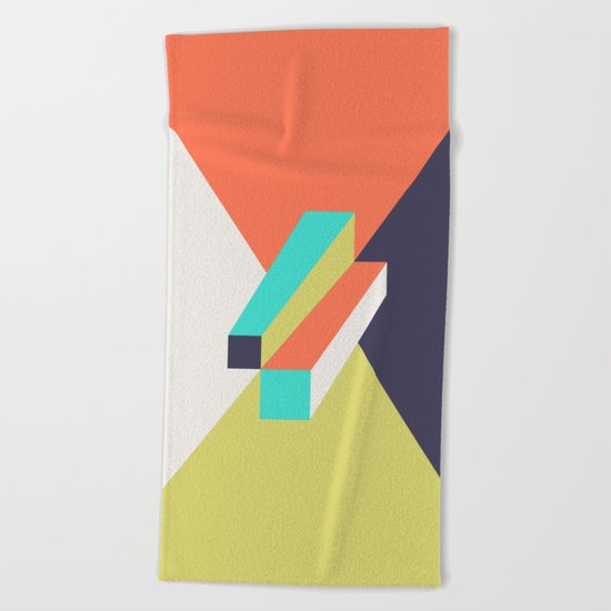 Poligonal 248 Beach Towel