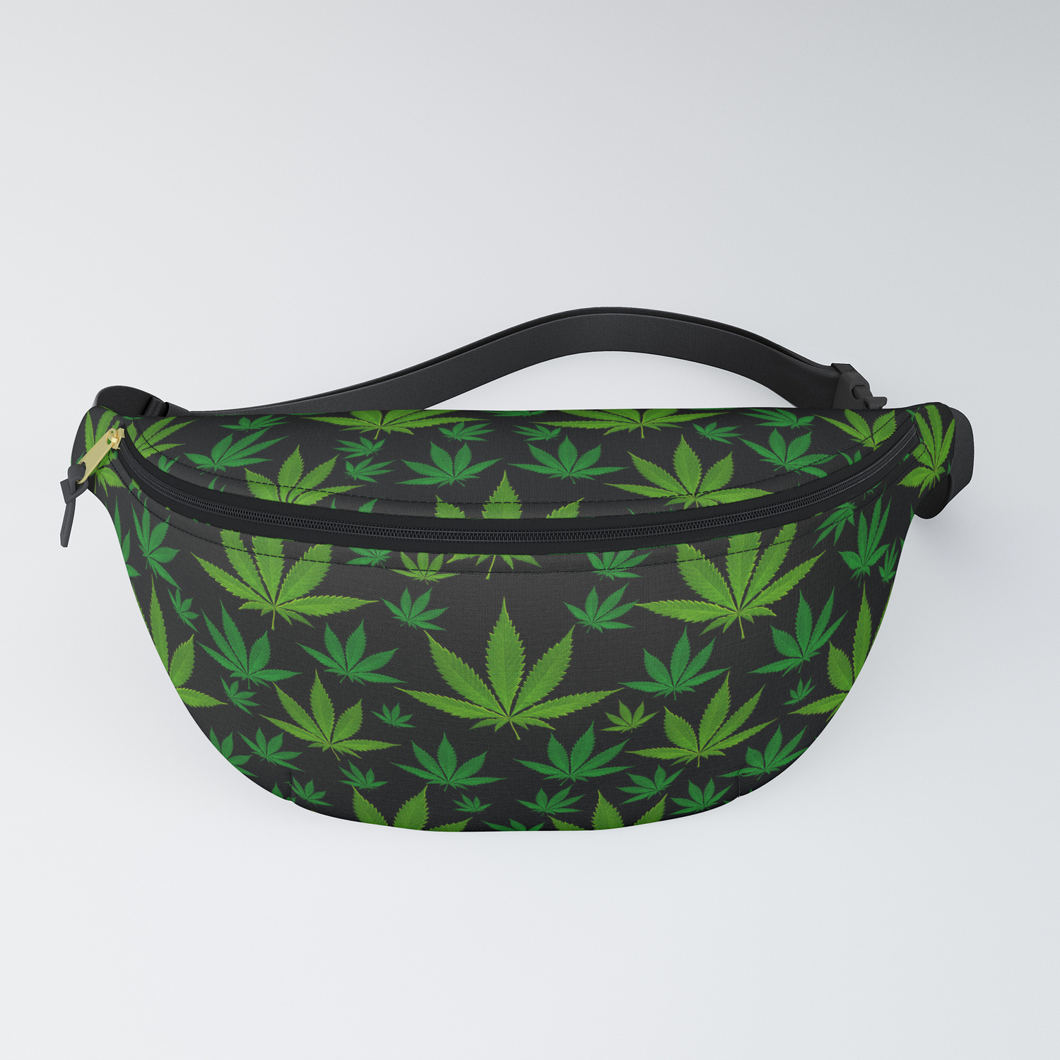 UTALY Outdoor Travel Weed Marijuana Women Waist-Bag Men Fanny-Packs Green Weed