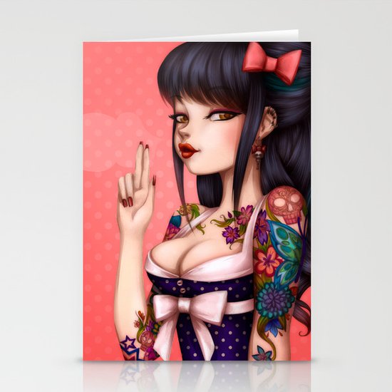 Rockabilly Girl ! Stationery Cards