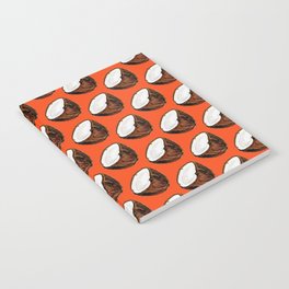 Coconut Pattern - Red Notebook