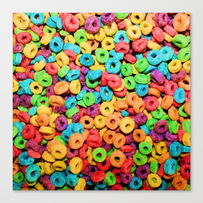 Fruit Loops Cereal Canvas Print