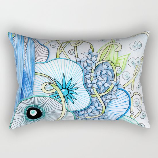 Summer Day Underwater Rectangular Pillow