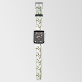 YOGA meditation and sun salutation stylized typography Apple Watch Band