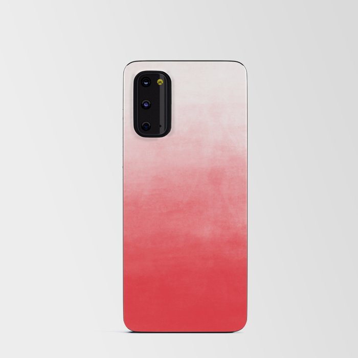 Ombre Paint Color Wash (red/white) Android Card Case